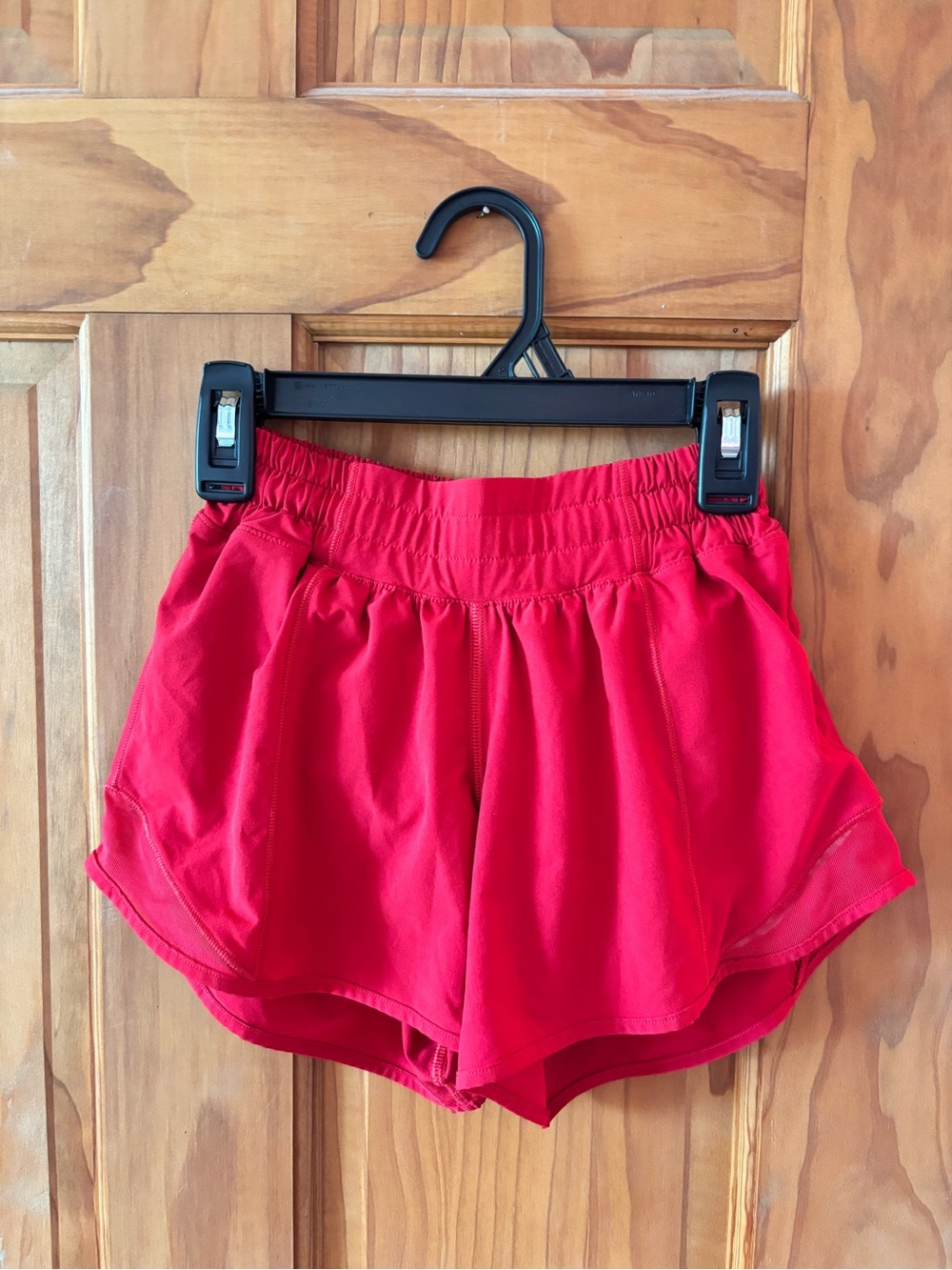 lululemon athletica Red Low-rise Hotty-Hots 4” Shorts